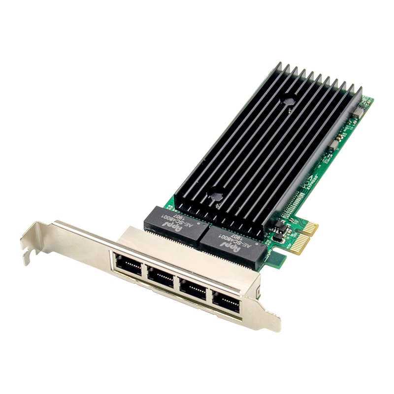 PCI-E 4 Ʈ RJ45 , 1X PCIe x1  82576 Ĩ, 10 1..